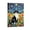 Frame-style, variant on Funny Cat Wall Art - Black Cat Under The Stars Art Canvas, Gift For Cat Lovers, Art Poster Canvas Painting Decor Wall Print Photo Gifts Home Modern Decorative Posters 16x24inch(40x60cm)