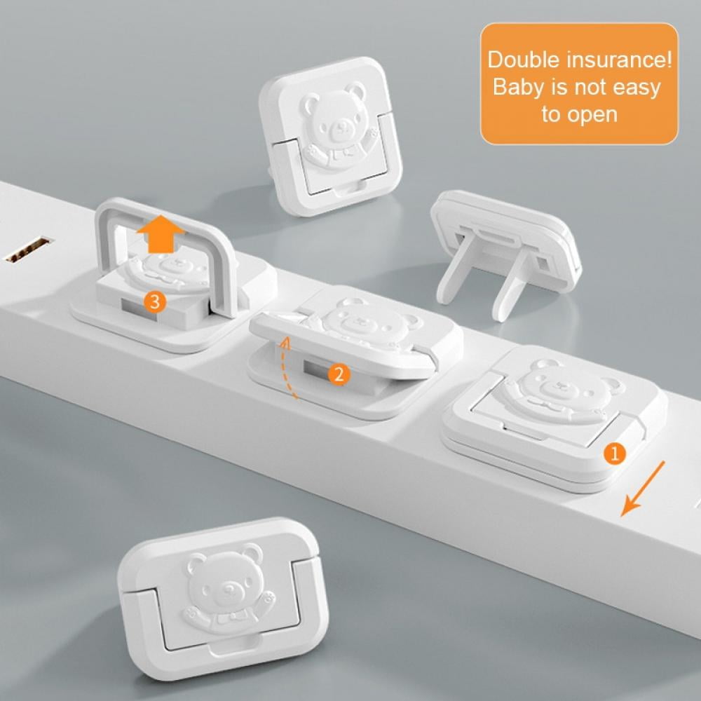 Outlet Covers with Hidden Pull Handle Baby Proofing Plug Covers 2Prong