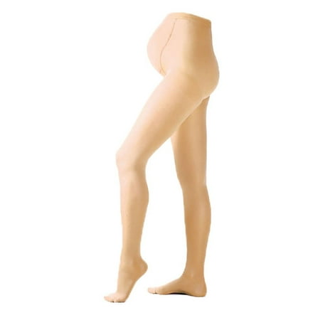 

Ames Walker AW Style 226 Microfiber Opaque 20-30 mmHg Firm Compression Closed Toe Maternity Pantyhose Natural Queen