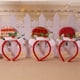 thumbnail image 5 of Billuyoard Diademas de Navidad Accesorios para el cabello de Papá Noel Accesorios de rendimiento de dibujos animados suaves Sombreros para niños Kits de decoración para fiestas punto rojo y blanco, 5 of 6