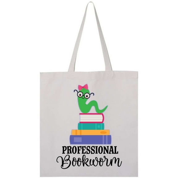 Inktastic Professional Bookworm Tote Bag