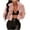 Pink, variant on Lovzfmll Faux Fur Jacket for Women, Solid Color Notched Collar Plush Coat, Luxury Soft Winter Top for Casual Chic Style