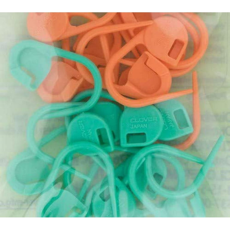 Clover Quick Locking Stitch Marker Set 36 Pieces: 20 Medium Sheep, 10 Small  Red & Green Markers, 6 Large Sheep Stitch Markers Plastic Case 