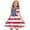 Multicolor, variant on Amidoa Girl Dresses 4th of July Swing A-Line Short Sleeve Dress Casual Summer Sundress for Kids Multicolor Size 4T
