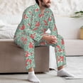 thumbnail image 7 of Hirioo Autumn Branches Fox and Mushrooms for Men's Pajama Sets 2 Piece Pjs Men's Long-Sleeved Pajama Set Button Down Sleepwear,S-XXL-XX-Large, 7 of 7