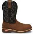 thumbnail image 3 of Justin Men's Resistor Western Work Boot Composite Toe - Cr4012 1 RUSTIC BROWN, 3 of 4