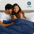 thumbnail image 5 of Bare Home Ultra-Soft 1800 Collection Down Alternative Comforter Duvet Insert - Full, Dark Blue, 5 of 8