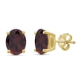 thumbnail image 5 of JewelersClub 3.00 Carat T.G.W. Sapphire 14K Gold Over Silver Stud Earrings, 5 of 10