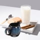thumbnail image 5 of Jarra de cerámica para crema con asa para café, leche, salsa, aderezos para ensaladas y salsa Elegante diseño azul para uso doméstico y en la cocina, 5 of 8