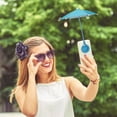 thumbnail image 4 of Chanana Magnetic Retractable Phone Umbrella – Compact Sunshade with UV Protection, Blue, 4 of 9