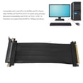 thumbnail image 3 of PCIE 4.0 X16 Riser Cable Accessory, Gold Plated Pin GPU PCIE 4.0 X16 Flat Line 180 Degree Stable Connection 20cm 30 AWG  for RTX3090 RTX3080 RTX3070, 3 of 7