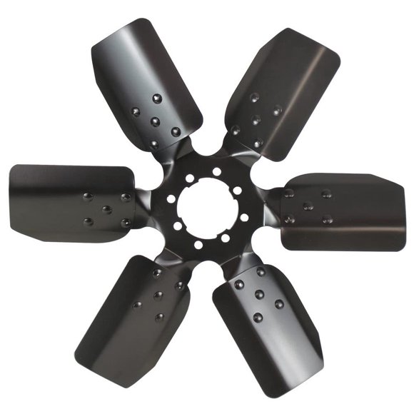 Pala de ventilador Derale 17117 de acero con embrague, 43 cm, 17", negra