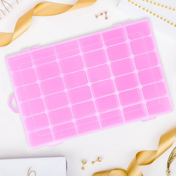 Kit Mini Organizador Caja ajustable 36 Contenedor de almacenamiento de comparación Caja de joyas de joyería de almacenamiento de plástico