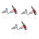 thumbnail image 1 of Guardurnaity 3 pares de elegantes gemelos franceses para hombre, ideales para amantes del vino tinto. Gemelos con forma de botella de vino tinto. Accesorios de disfraces, 1 of 6