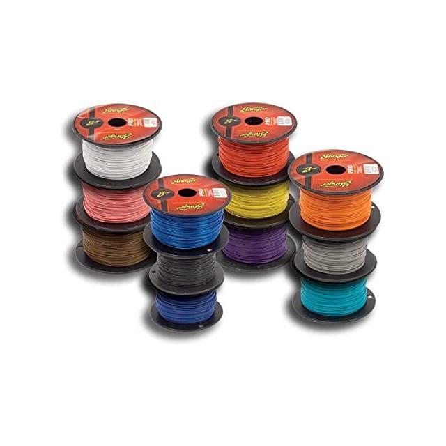 Stinger SSVLS181B 18 Gauge Black Speaker Wire - 1000 Foot Roll For Car Audio & Home Stereo Systems