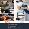 thumbnail image 4 of The ORIGINAL DomeDock! American, patented, Wall Mount Rack 20 Ball Cap Storage. Compact Hat Organization System. Made and Shipped in USA. (Single, White), 4 of 5