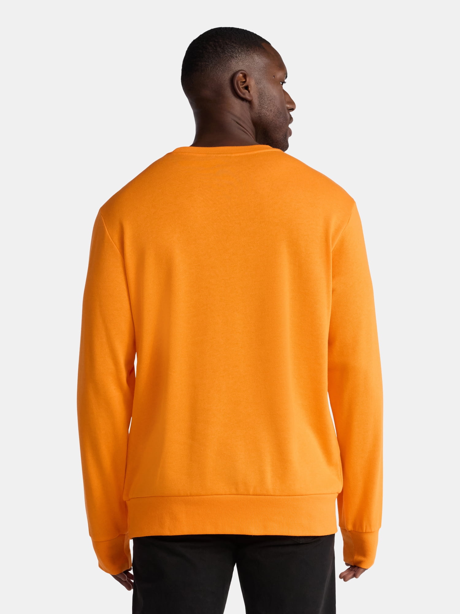 Halloween Crewneck Fleece Sweatshirt, Distressed Jack O' Lantern Pumpkin, Men's Sizes XS-3XL