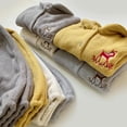 thumbnail image 2 of Conjunto de pijama cálido para bebé y niña, ropa de dormir de algodón con forro polar, traje de casa para niña, Tops + Pantalones, 2 piezas, 2 of 4