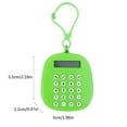 thumbnail image 3 of Lilgiuy Pocket Size Calculator Green Basic Calculators Silent Portable Keychain Mini Calculator 8 Digit Desktop Calculator Small Calculator for Student School Classroom Office Accounting Tools, 3 of 4