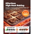 thumbnail image 4 of Square Brownie Pan with Dividers, Non Stick Carbon Steel Baking Tray, All Edges Brownie Bite Pan, 1 Pack 12 Cavity, for Individual Brownies, Cupcakes, Muffins, Cookies, Bread, 4 of 7