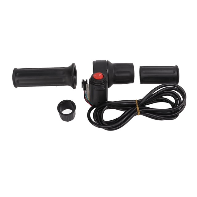 Mango dividido para bicicleta eléctrica de 12V-99V, empuñadura de acelerador de media vuelta duradera para bicicleta eléctrica