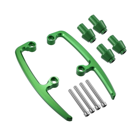 Unique Bargains 1 Set Motorcycle Passenger Grab Bar Rear Seat Rail Handle for Kawasaki Z650 2017-2022 Green
