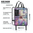 thumbnail image 3 of Car Seat Back Protector,Waterproof & Stain Resistant Kick Mats with Tablet Holder & Organizer Pockets,Easy-Clean Nylon Back Seat Protector The Five Colourful Butterflies, 3 of 7
