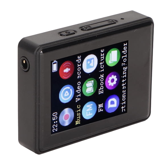 Mp3 Player, 5.0 1.77 Inch Screen Mp3 Mp4 Player Music Player Mp3 & Mp4 Players With HiFi FM Radio Recording Electric Book Photo for Music Enthusiasts