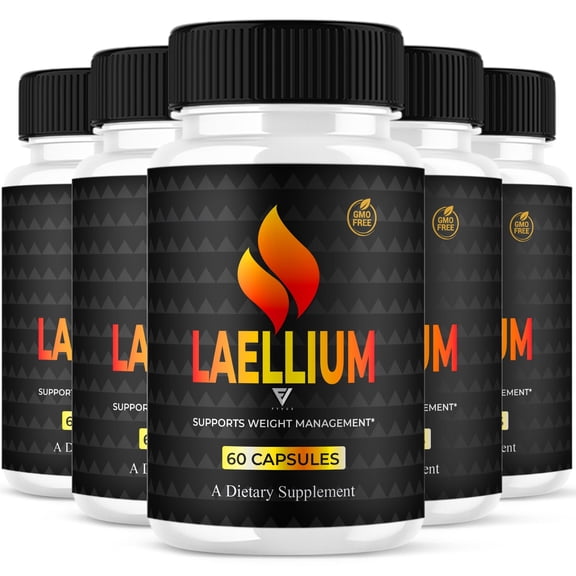 (5 Pack) Laellium Advanced Weight Management Support Pills, Laellium Maximum Strength Daily Multivitamin Formula (300 Capsules)