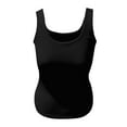 thumbnail image 5 of GXIPO Womens Square Neck Double Lined Tank Tops Low Back Fitted Sleeveless Tops Black L, 5 of 6