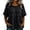 Black, variant on Active Tops Women Classic Everyday Solid Short Sleeve Crewneck Pullover Blouse for Casual and Wear Ideal Spring Summer Top Blue M