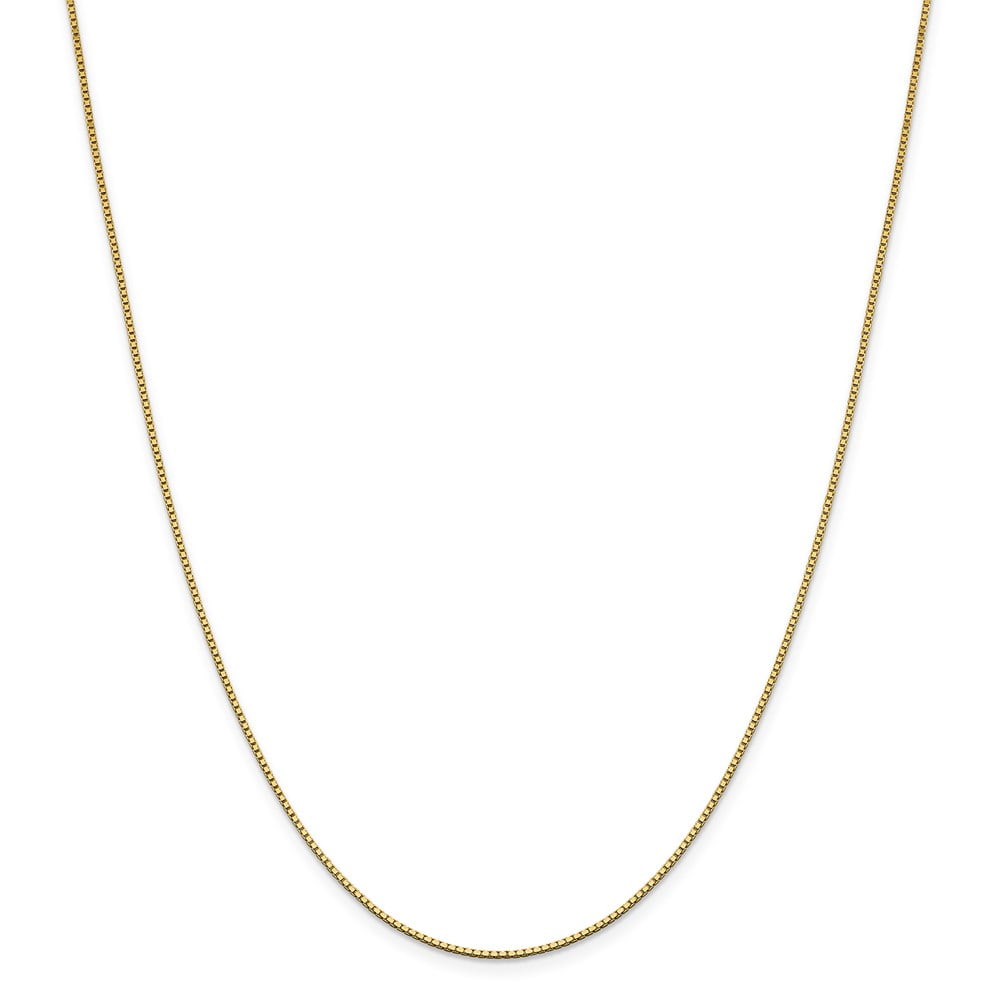 Mia Diamonds 14k White Gold 1.05mm Box Chain Necklace