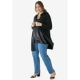 thumbnail image 5 of Woman Within Women's Plus Size Hooded Cable Cardigan, 5 of 6
