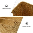 1Pc Woven Seaweed Basket Durable Rectangular Storage Box for Home