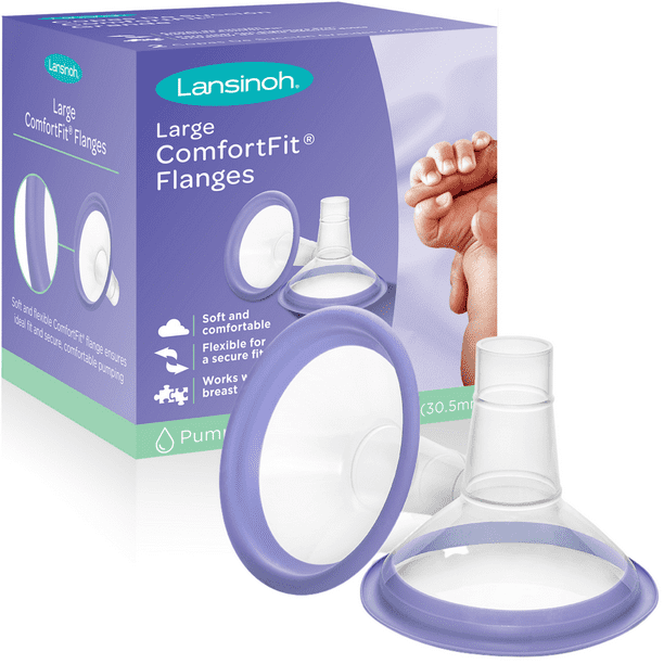 Lansinoh ComfortFit Breast Pump Flanges 30.5mm, 2 Ct