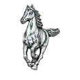thumbnail image 1 of Sterling Silver 16" 1.2mm Box Chain Running Horse Pendant Necklace, 1 of 2