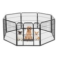 thumbnail image 4 of Pal Portable Outdoor and Indoor Metal Black Pet Fence, 4 of 8