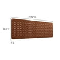 thumbnail image 6 of Sparta Weave Wall-Mount Vegan Leather King Headboard in Walnut Brown, 6 of 7