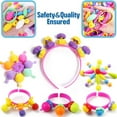 thumbnail image 3 of CandWuom 520+ Snap Pop Beads for Toddlers Jewelry Making Kit- Toys for Toddlers Jewelry Making Crafts Gifts for Girls Age 3-5（Red）, 3 of 9