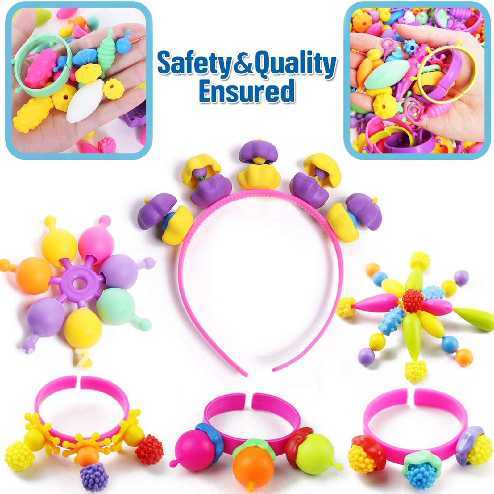 CandWuom Snap Pop Beads Jewelry Kit - 520+ Pieces photo 2