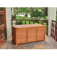 thumbnail image 4 of 4' Squash Brown Rectangular Indoor Home Furniture Cushion Storage Box, 4 of 6