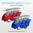thumbnail image 2 of Foundations Gaggle Parade 6 Buggy Canopy Roof, Sun & Rain Protection with Steel Frame, Gray, 2 of 6