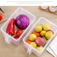 thumbnail image 4 of Caja de almacenamiento de plástico para refrigerador de 6.2L, organizador de alimentos frescos, contenedor de cocina para el hogar y frutas Methold JJ23346-00, 4 of 6