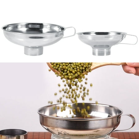 - High Quality Stainless Steel Household Wide Mouth Canning Jars Funnel With Handle Kitchen Tools, Funnels, Stainless Steel Funnel