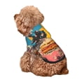 thumbnail image 5 of Honeii Psychedelic Band Hotdog Art Print Small Dog Hoodies Pet Hooded Sweatshirts Fall Winter Puppy Cat Sweaters Warm Clothes for Small Dogs Outfits Costume-Medium, 5 of 7