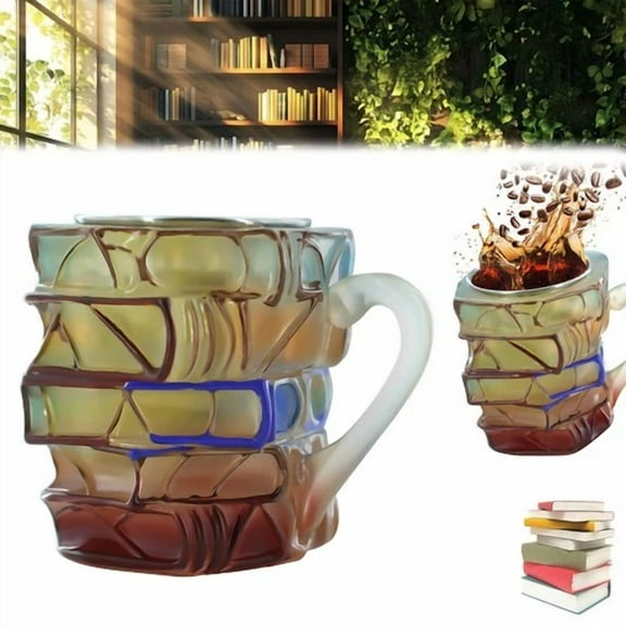Painted Book Mug Novelty Coffee Mugs For Book Lover Gifts For Women Unique Coffe