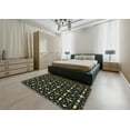 thumbnail image 4 of Ahgly Company Indoor Square Patterned Black Novelty Area Rugs, 4' Square, 4 of 6