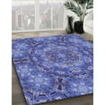 thumbnail image 3 of Ahgly Company Machine Washable Indoor Rectangle Transitional Sky Blue Area Rugs, 2' x 3', 3 of 7