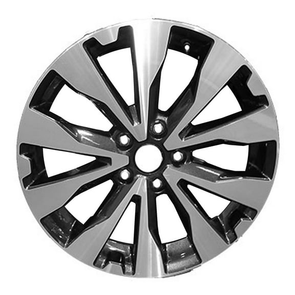 Pre-Owned Original Equipment Machined and Painted Dark Charcoal Metallic Aluminum Wheel 18 x 7 fits 2015-2019 Subaru Outback (Good)