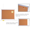thumbnail image 2 of 24" x 36" Non-Magnetic Cork Bulletin Board for Home Office, Aluminum Frame, 2 of 4